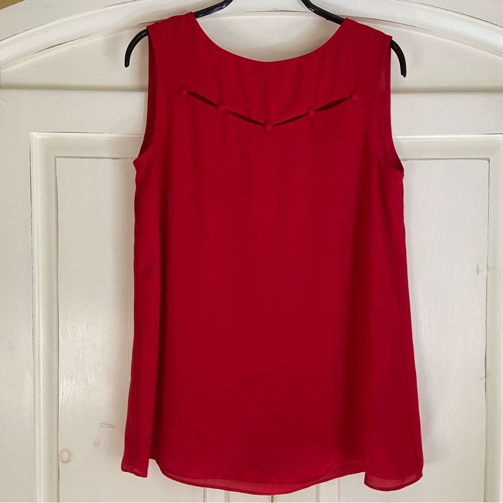 Melanie Lyne Sleeveless Blouse - Red